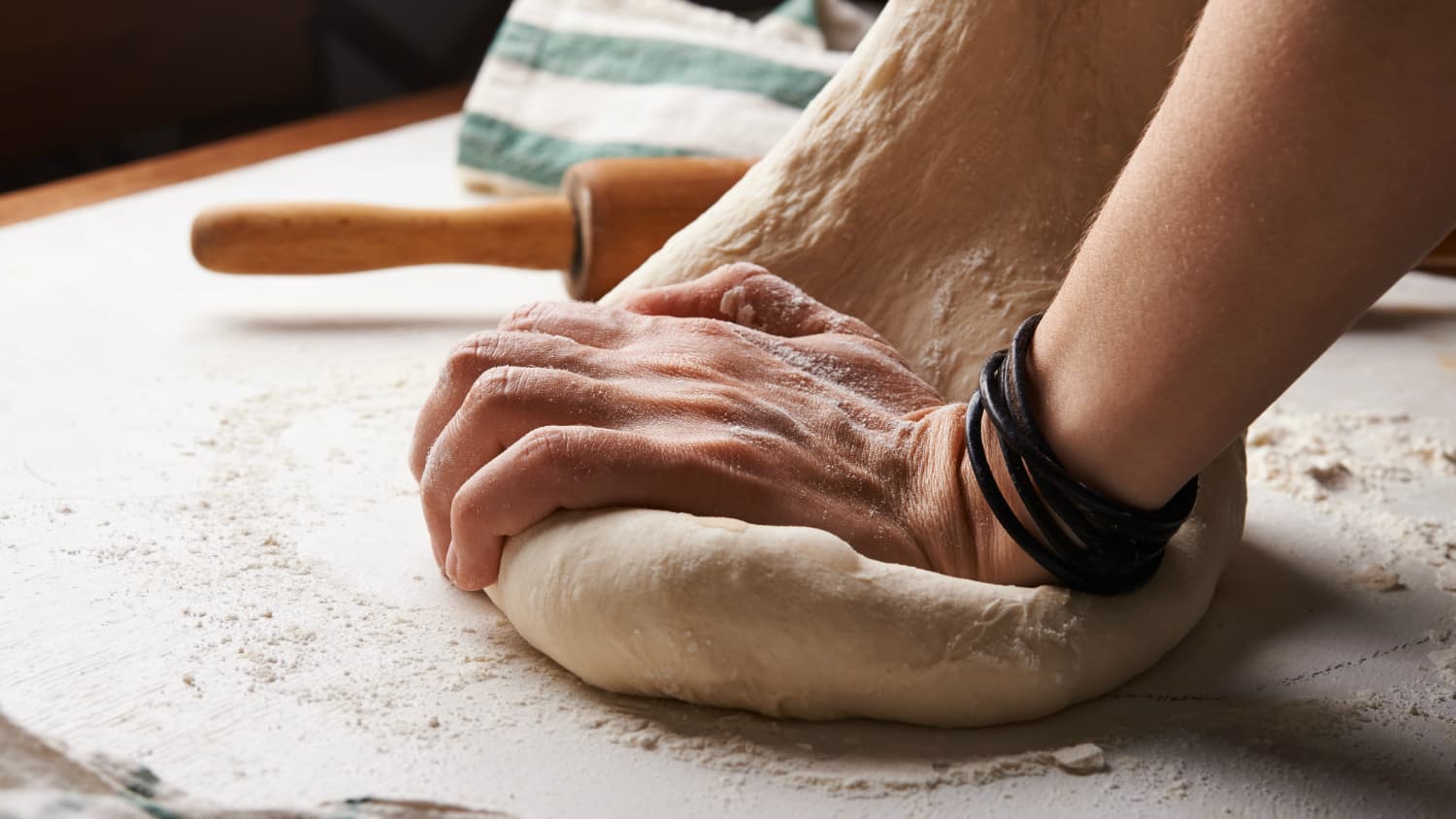 Warm editorial bakery backdrop for sourdough workshops